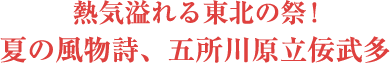 熱気溢れる東北の祭！夏の風物詩、五所川原立佞武多